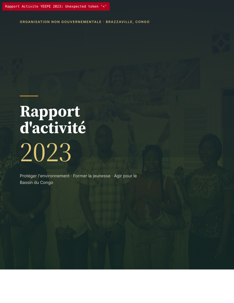 Couverture du Rapport d'activité 2023